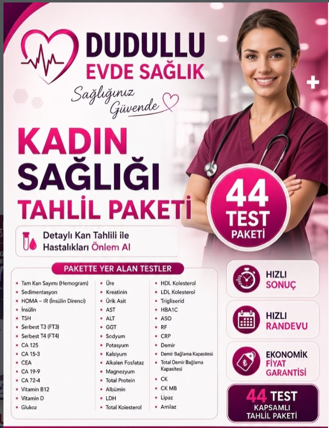 Kadın sağlığı tahlil paketi bilgilendirme gönderisi